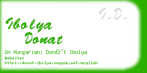 ibolya donat business card